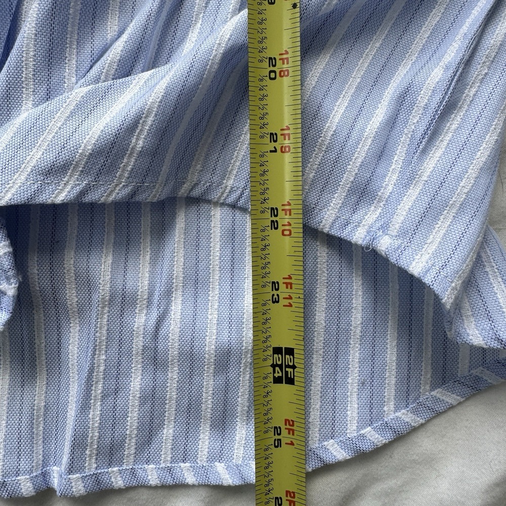 NWT Piombo Italy Striped Long Sleeve Shirt With Knot Detail XL - Picture 6 of 7